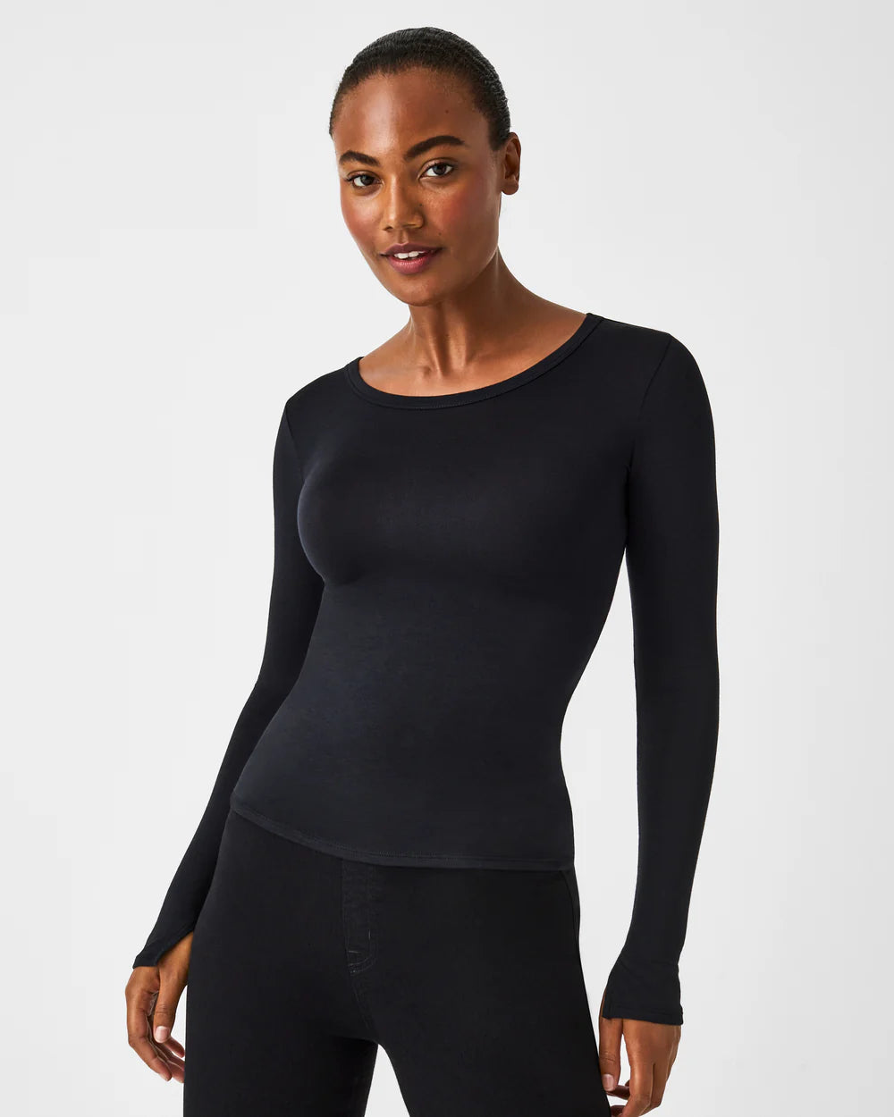 Spanx Better Base Long Sleeve Crew Tee ...