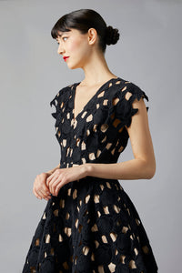 Cut Work Frock in Black *FINAL SALE*