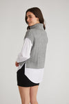 Sofia Sweater Tunic in Smoke Grey