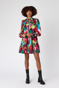 Blaise Long Sleeved Dress in Holidazed