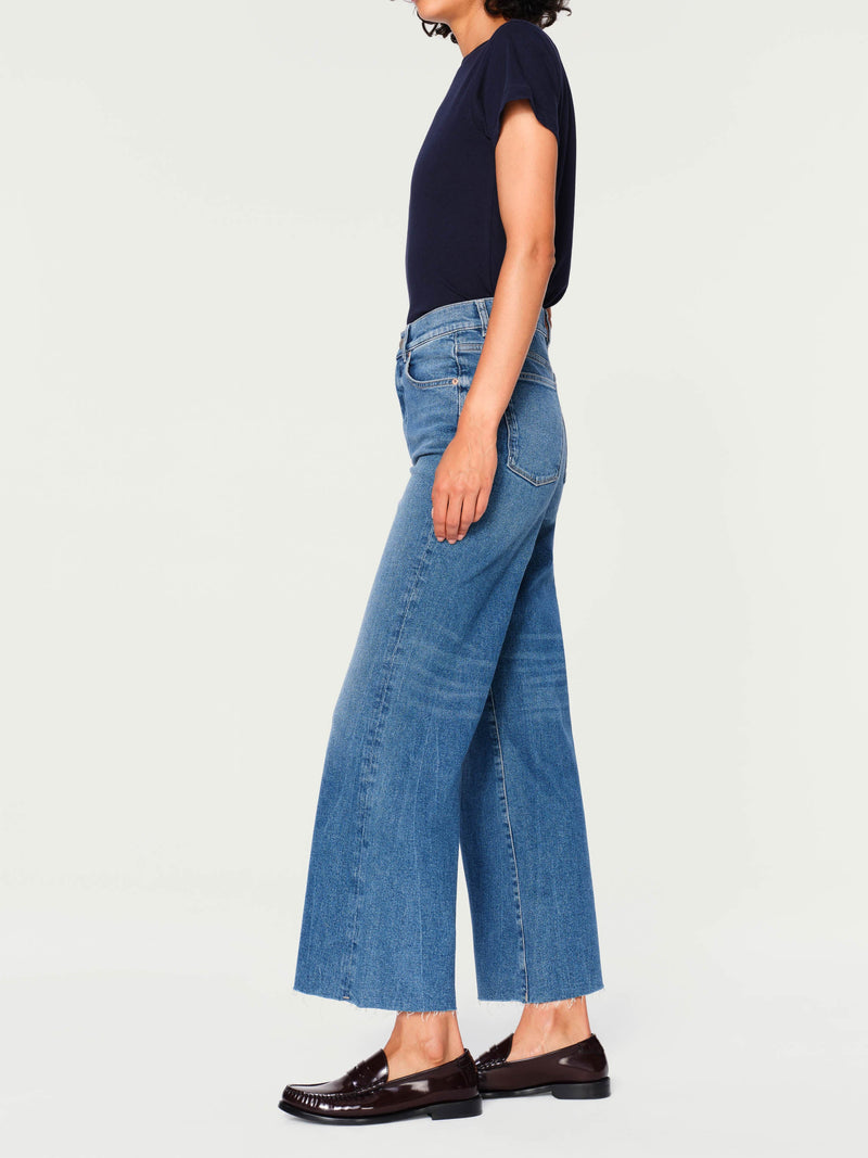 Hepburn Wide Leg High Rise Jean in Driggs