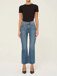 Bridget Cropped Denim in Sea Harbor