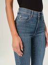 Bridget Cropped Denim in Sea Harbor