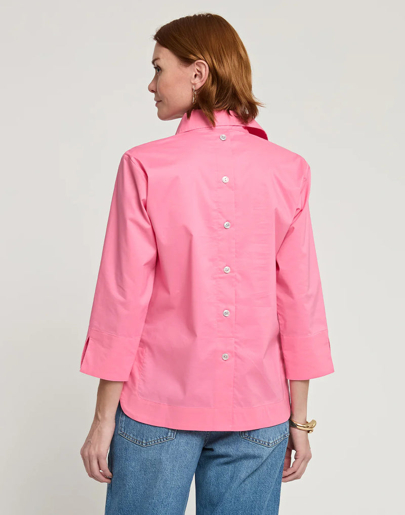 Aileen 3/4 Sleeve Blouse in Rose *FINAL SALE*