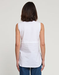 Claire Sleeveless Layering Top in White *FINAL SALE*