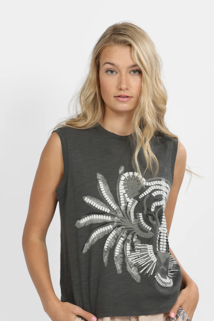 Tank Top in Mosaico Grey