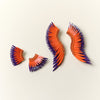 Mini Madeline Earrings in Orange/Purple