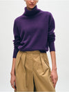 Essential Turtleneck Sweater in Midnight Violet