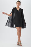 Celestina Sheer Split Sleeve Dress in Black *FINAL SALE*