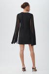 Celestina Sheer Split Sleeve Dress in Black *FINAL SALE*