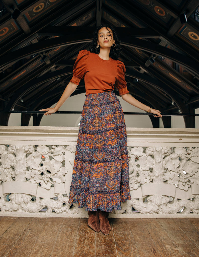 Luelle Skirt in Dorian Paisley