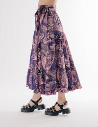 Wanda Skirt in Rolling Winds Print