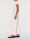 Hepburn Wide Leg High Rise Jean in Eggshell