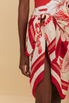 Floral Chains Sarong in Red