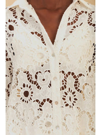 Sun Eyelet Shirt in White