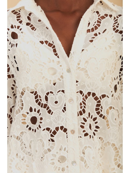 Sun Eyelet Shirt in White