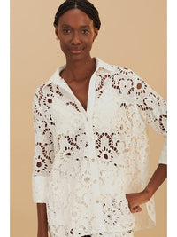 Sun Eyelet Shirt in White