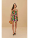 Jardin De Reve Printed Romper in Multi