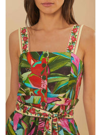 Jardin De Reve Printed Romper in Multi