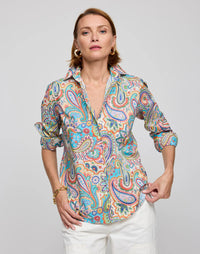 Margot Long Sleeve Top in Multi