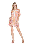 Kimono Tunic Dress in Floral Mandala