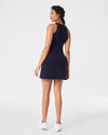 The Get Moving Zip Front Dress in Lapis Blue