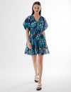 Elida Dress in Symphonic Ikat Print