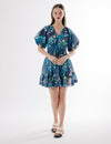 Elida Dress in Symphonic Ikat Print