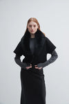 Fur Collar Jacket in Black