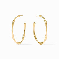 Large Bamboo Hoop in Gold