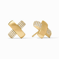 Catalina X Pavé Stud Earring