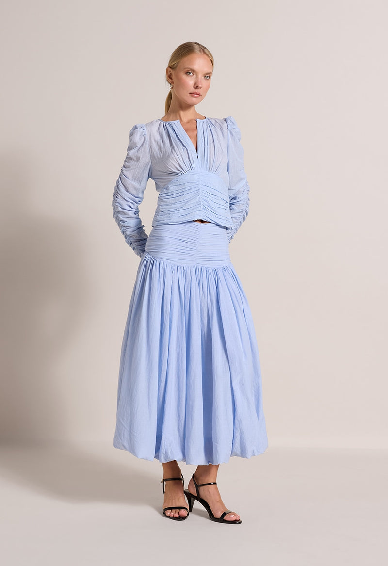 Cherry Skirt in Light Blue