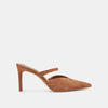 Kanika Heel in Pecan Suede