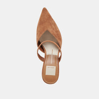 Kanika Heel in Pecan Suede