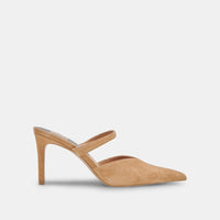 Kanika Heel in Tan Suede