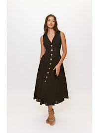 Indy Midi Dress in Black