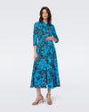 Blaine Dress in Night Vine Blue