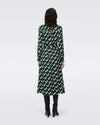 Gizelle Dress in Huge Blocks Green