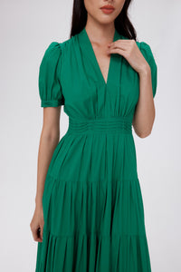 Darby Dress in Signature Green