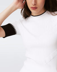 Medora Sweater in Black and Ivory