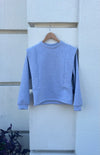 Strong Shoulder Sweatshirt Top in Grigio *FINAL SALE*