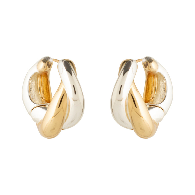 Bleecker Hoops in Gold/Silver