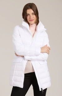 Tracker Puffer Coat in White