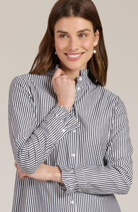 Kelsey Stripe Top in Black and White