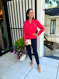 Jenni Long Sleeve Top in Persimmon *FINAL SALE*