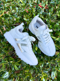 Judi Sneaker in White/Silver *FINAL SALE*