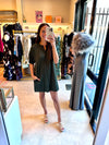 Fiona Dress in Myrtle Green