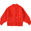 Troy Cable Sweater in Mars Orange