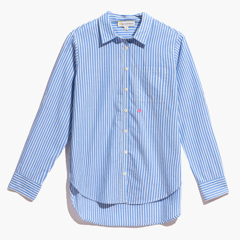 Mia Shirt in Blue/White Stripe