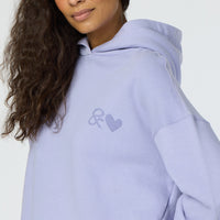 Boyfriend and Love Hoodie in Lavender